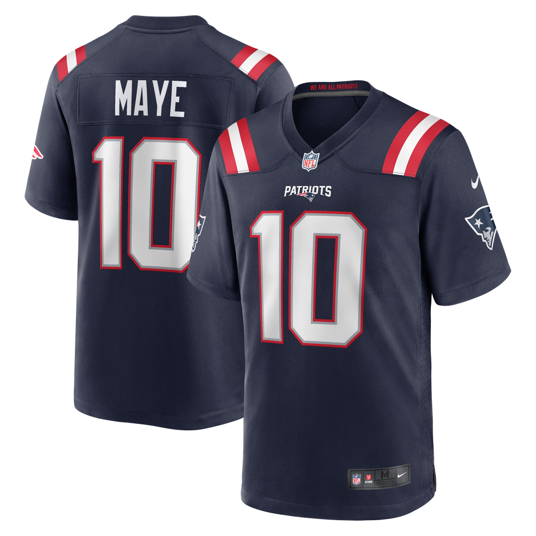 Drake Maye New England Patriots Player Game Jersey - Navy