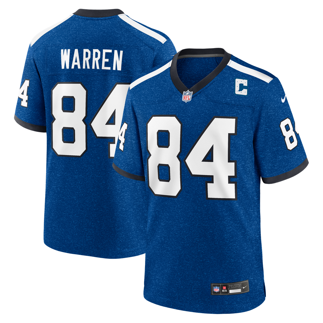 Tyler Warren Indianapolis Colts Alternate 2 Indiana Nights Game Jersey - Heather Royal