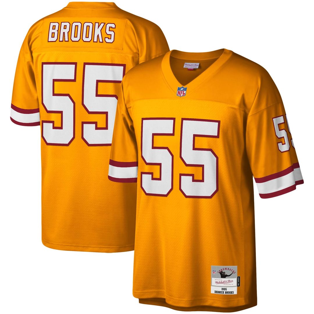 Derrick Brooks Tampa Bay Buccaneers Big & Tall 1995 Legacy Retired Player Jersey - Orange