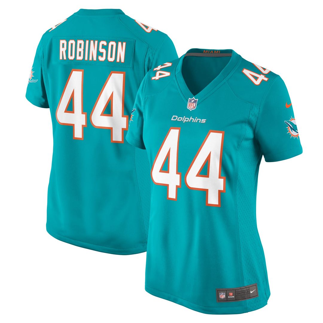 Chop Robinson Miami Dolphins Women's Game Jersey - Aqua