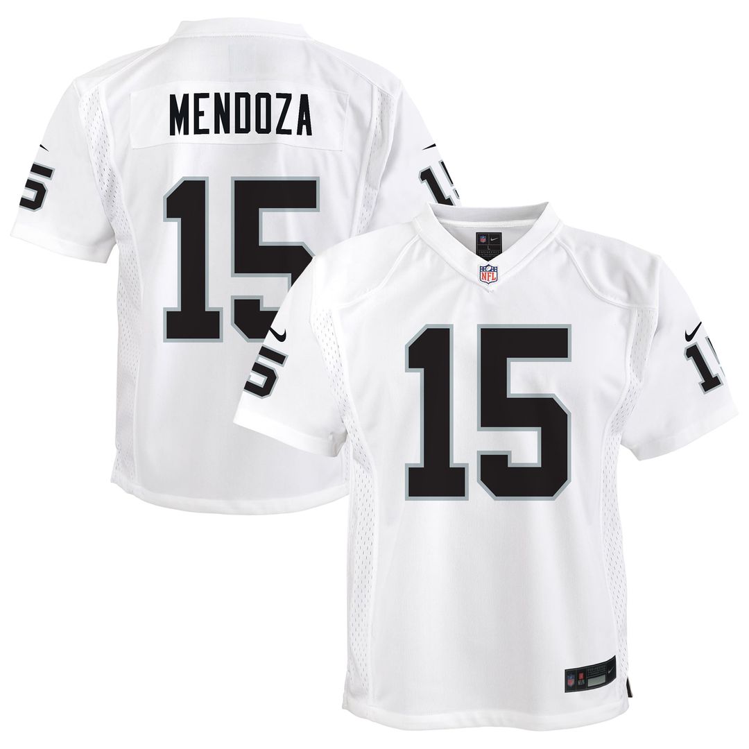 Fernando Mendoza Las Vegas Raiders Youth Game Jersey - White