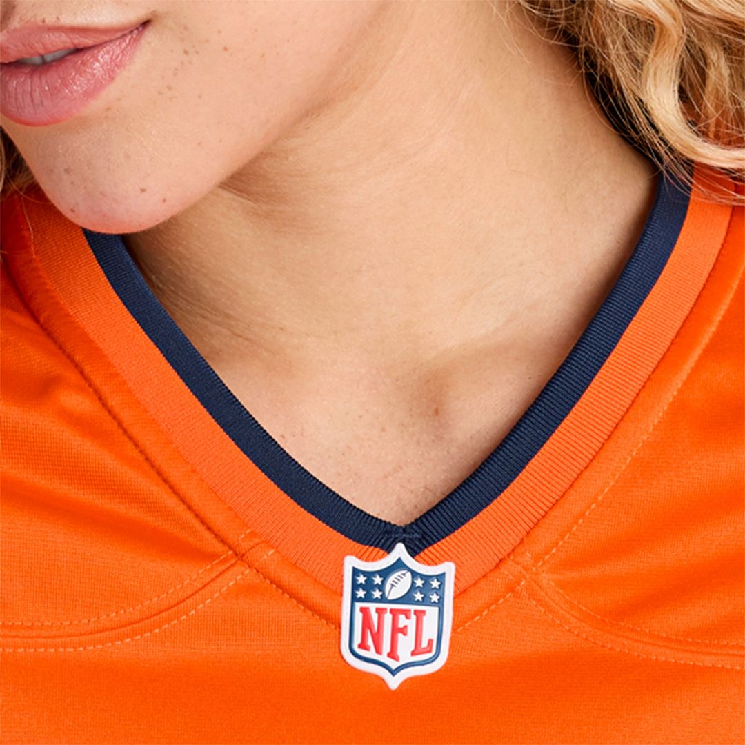 RJ Harvey Denver Broncos Women's Team Game Jersey - Orange