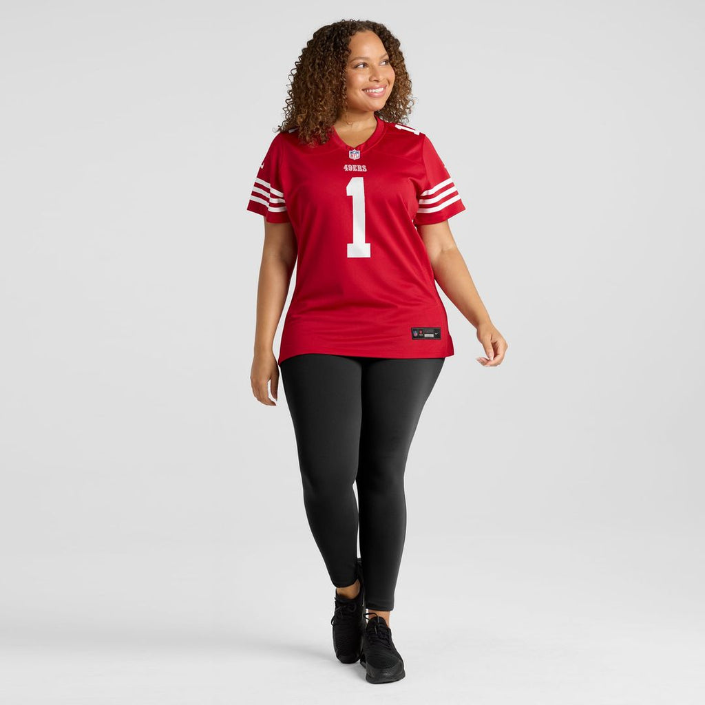 Number 1 Bride San Francisco 49ers Women's Game Jersey - Scarlet