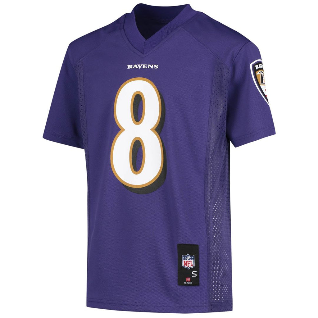 Lamar Jackson Baltimore Ravens Youth Replica Jersey - Purple