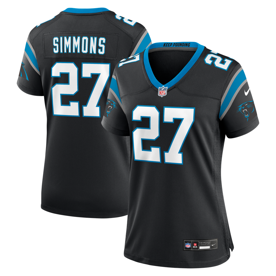 Isaiah Simmons Carolina Panthers Women's Team Game Jersey - Black
