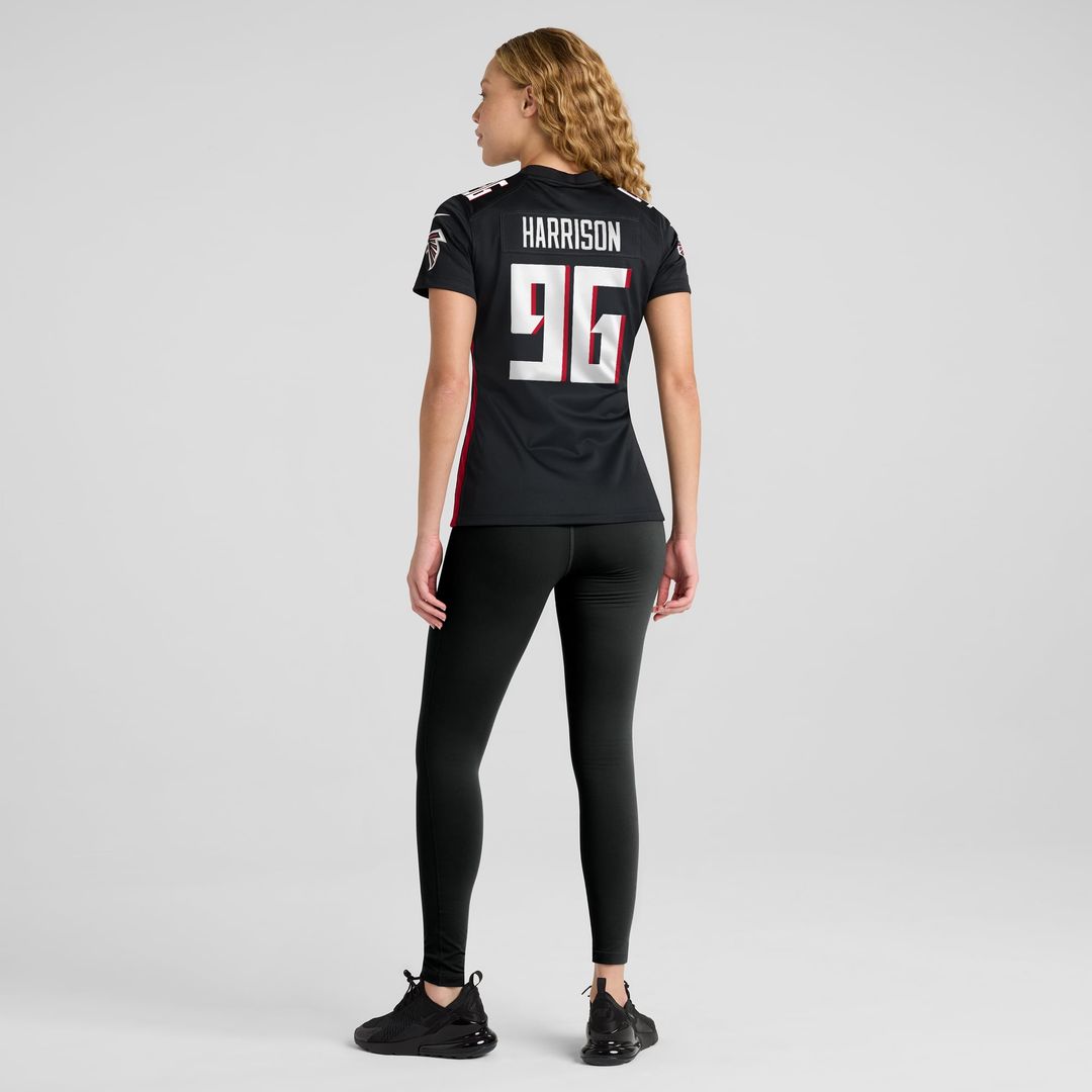 Zach Harrison Atlanta Falcons Women's Team Game Jersey - Black