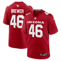 Aaron Brewer Arizona Cardinals Team Game Jersey - Cardinal