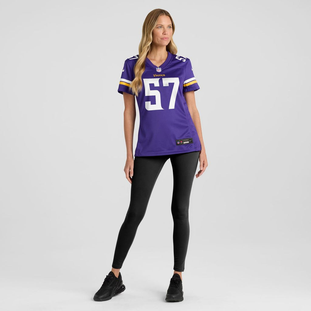 Chaz Chambliss Minnesota Vikings Women's Team Game Jersey - Purple
