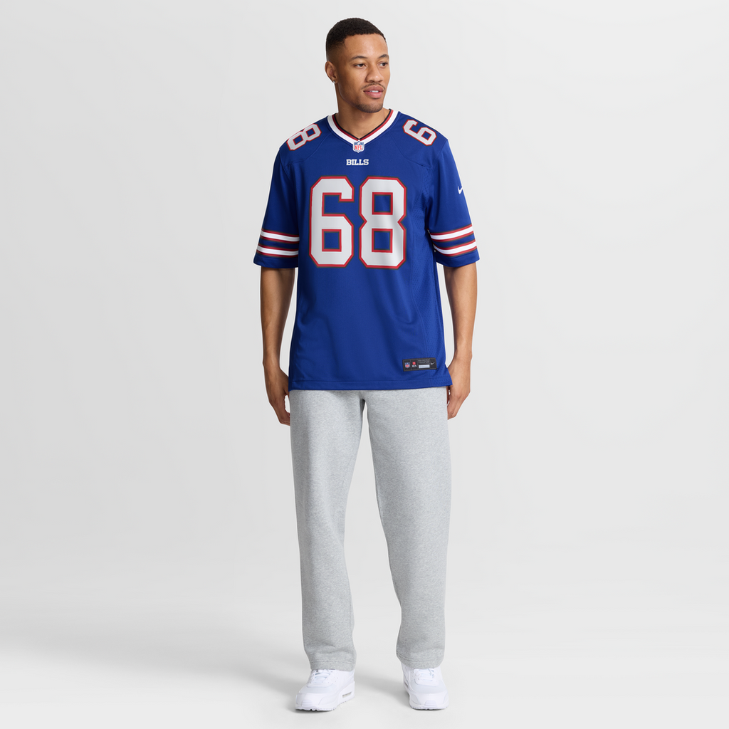 Joe DeLamielleure Buffalo Bills Game Retired Player Jersey - Royal