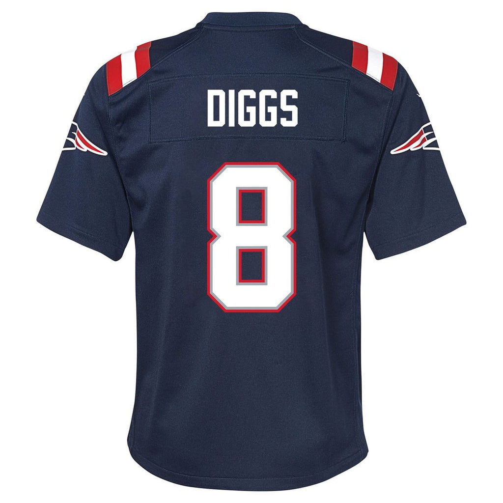 Stefon Diggs New England Patriots Youth Team Game Jersey - Navy