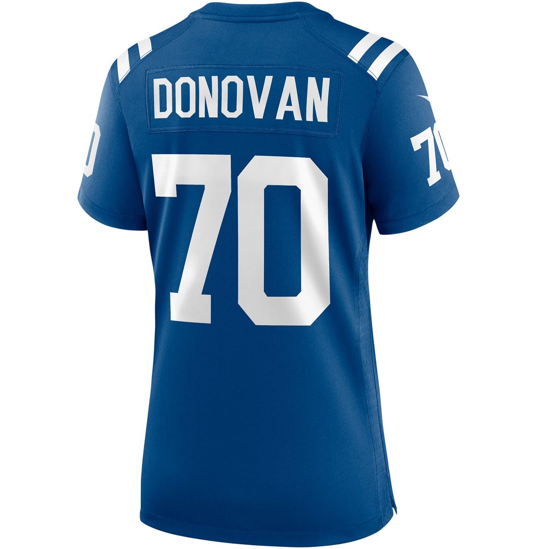Art Donovan Indianapolis Colts Women's Game Retired Player Jersey - Royal