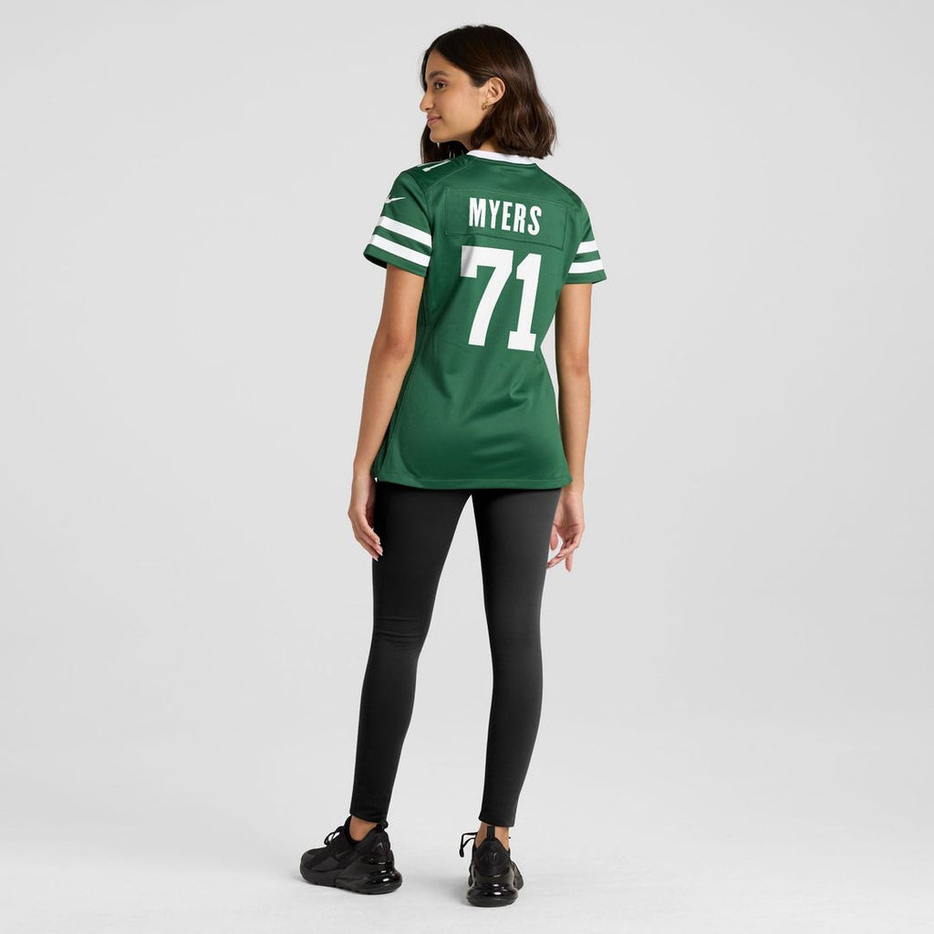Josh Myers New York Jets Women's Game Jersey - Legacy Green