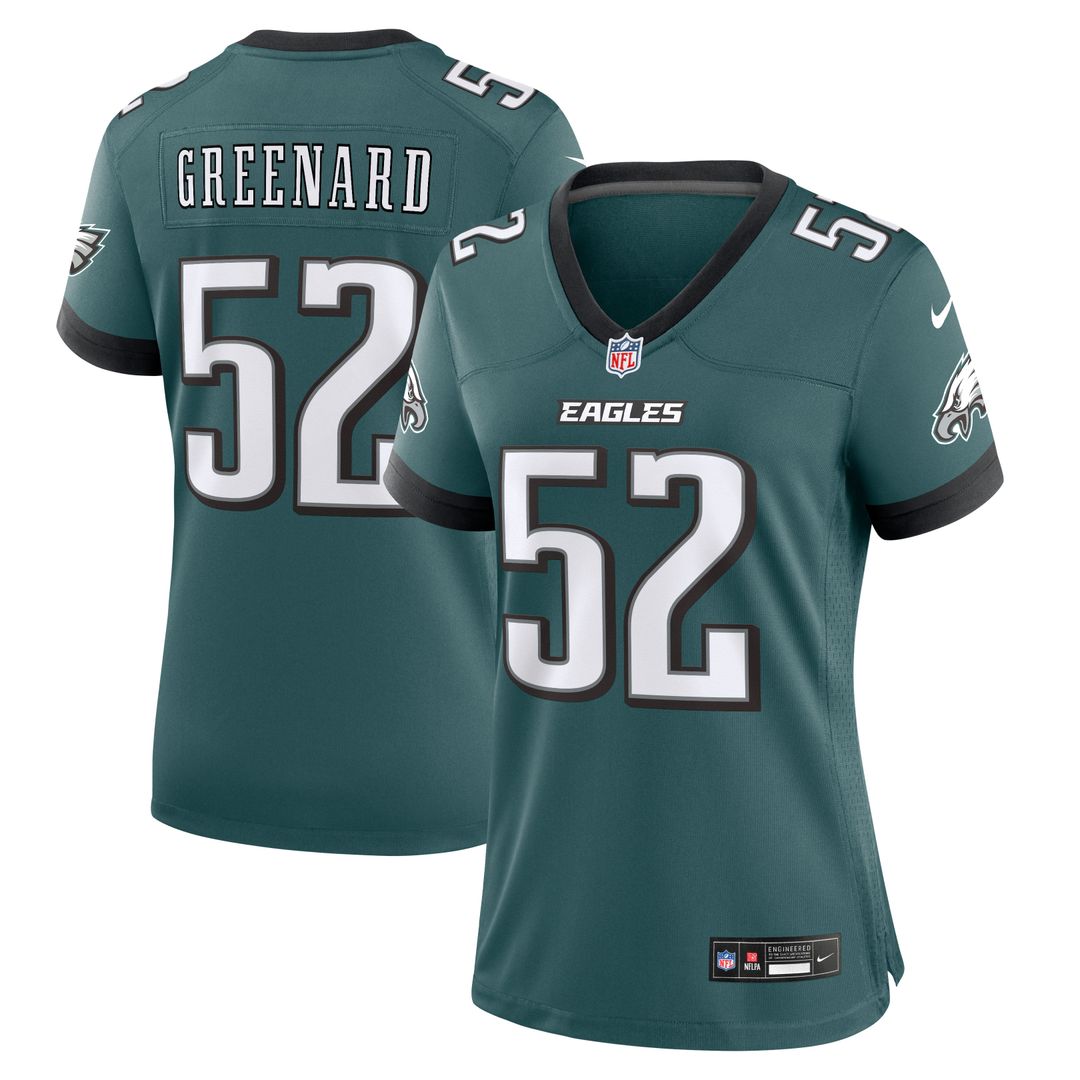 Jonathan Greenard Philadelphia Eagles Women's Team Game Jersey - Midnight Green
