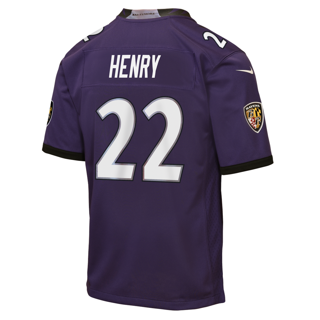 Derrick Henry Baltimore Ravens Youth Game Jersey - Purple