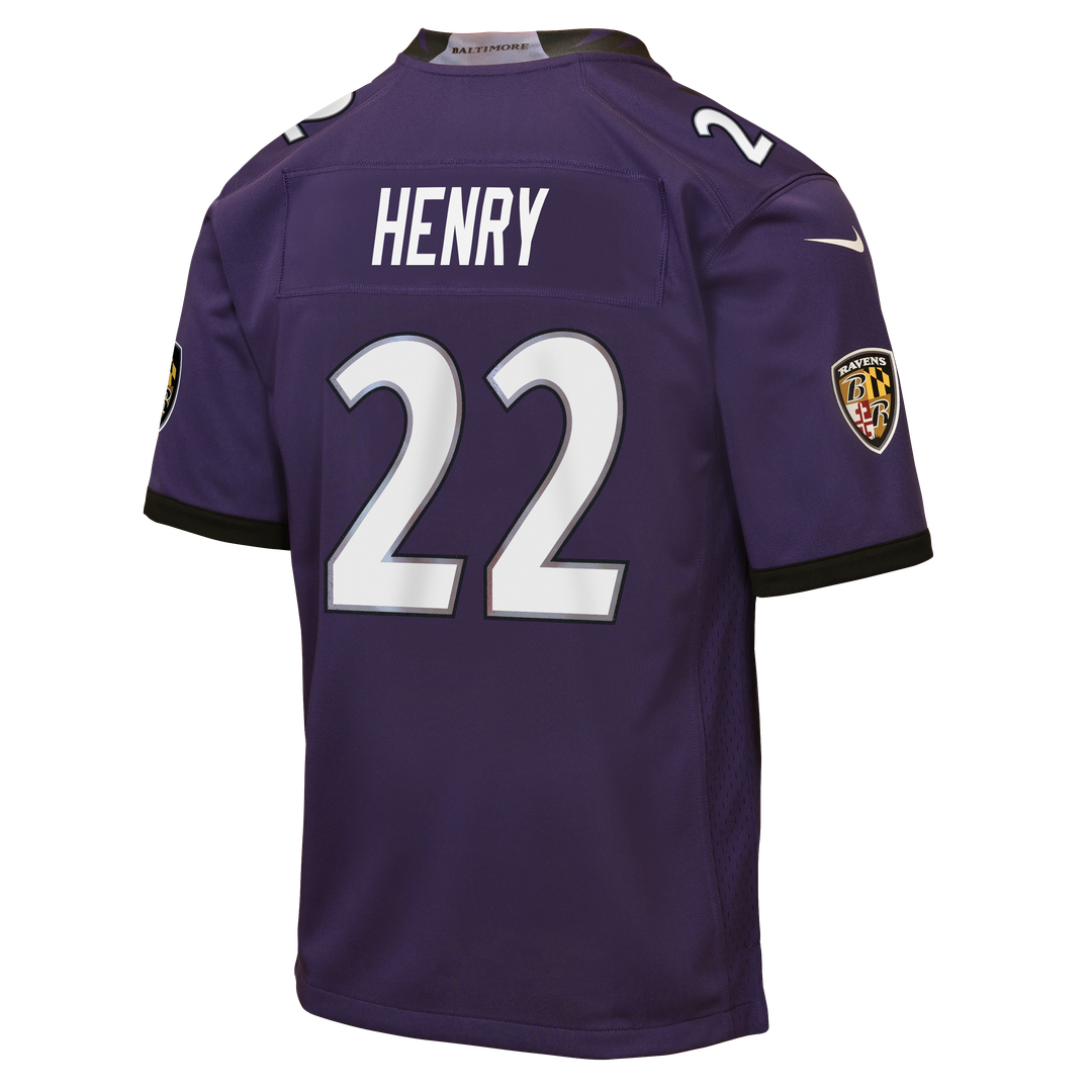 Derrick Henry Baltimore Ravens Youth Game Jersey - Purple