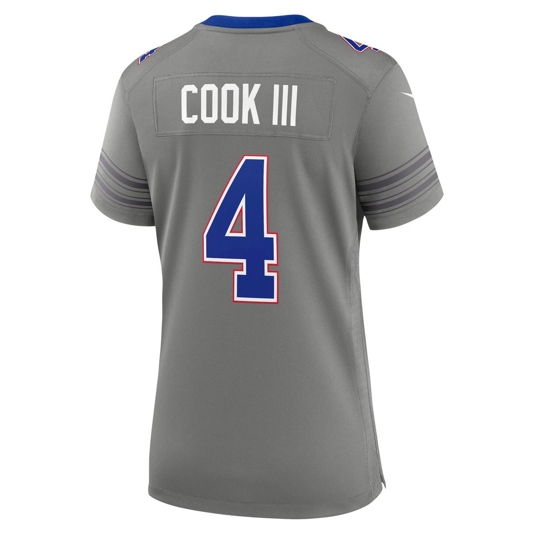 James Cook III Buffalo Bills Women's Nickel City Game Jersey - Gray