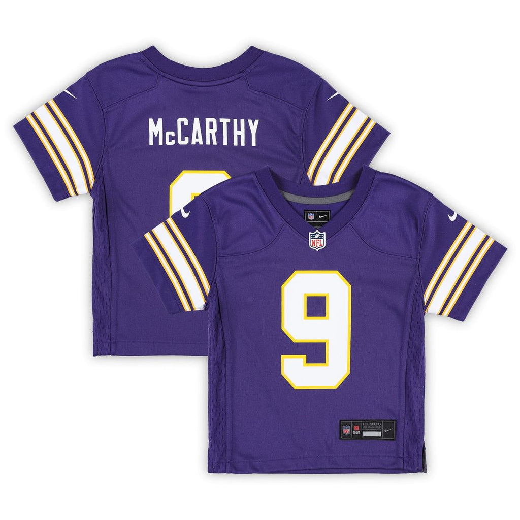J.J. McCarthy Minnesota Vikings Toddler Classic Player Game Jersey - Purple
