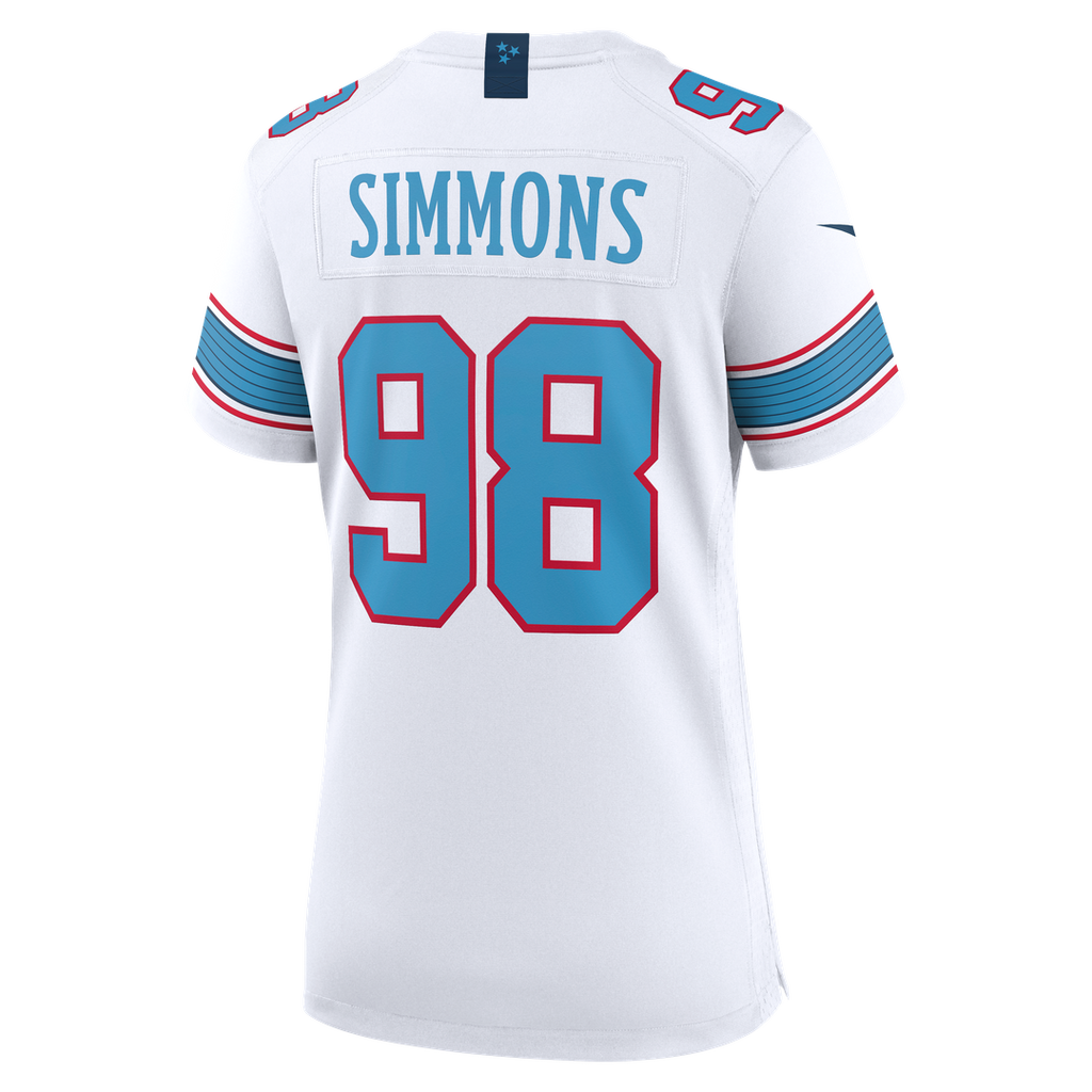 Jeffery Simmons Tennessee Titans Women's Game Jersey - Light Blue