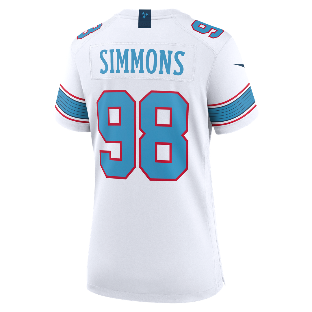 Jeffery Simmons Tennessee Titans Women's Game Jersey - Light Blue