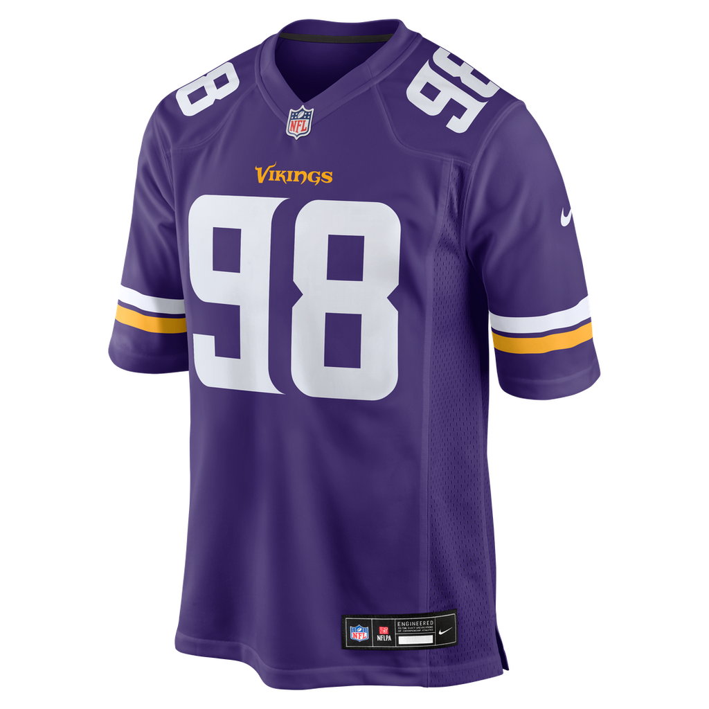 Bo Richter Minnesota Vikings Team Game Jersey - Purple