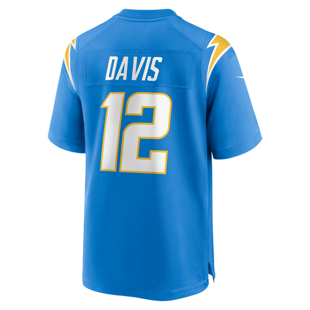 Derius Davis Los Angeles Chargers Team Game Jersey - Powder Blue