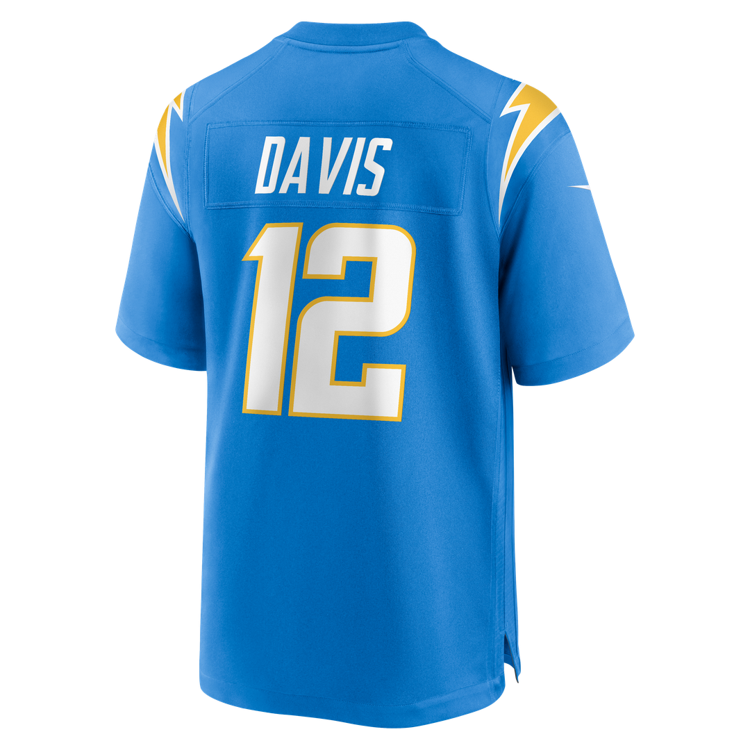 Derius Davis Los Angeles Chargers Team Game Jersey - Powder Blue