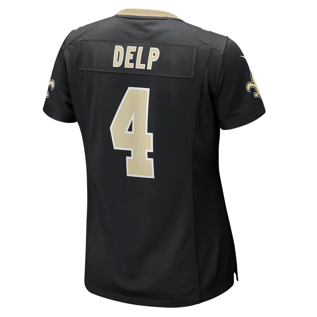 Oscar Delp New Orleans Saints Women's Team Game Jersey - Black