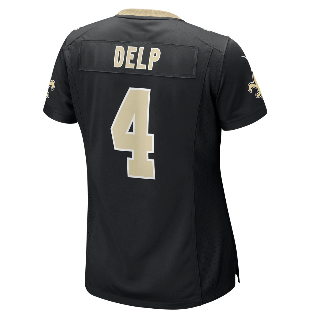 Oscar Delp New Orleans Saints Women's Team Game Jersey - Black