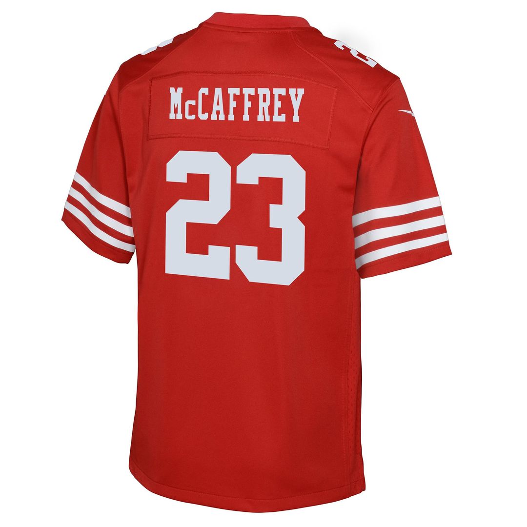 Christian McCaffrey San Francisco 49ers Youth Game Jersey - Scarlet