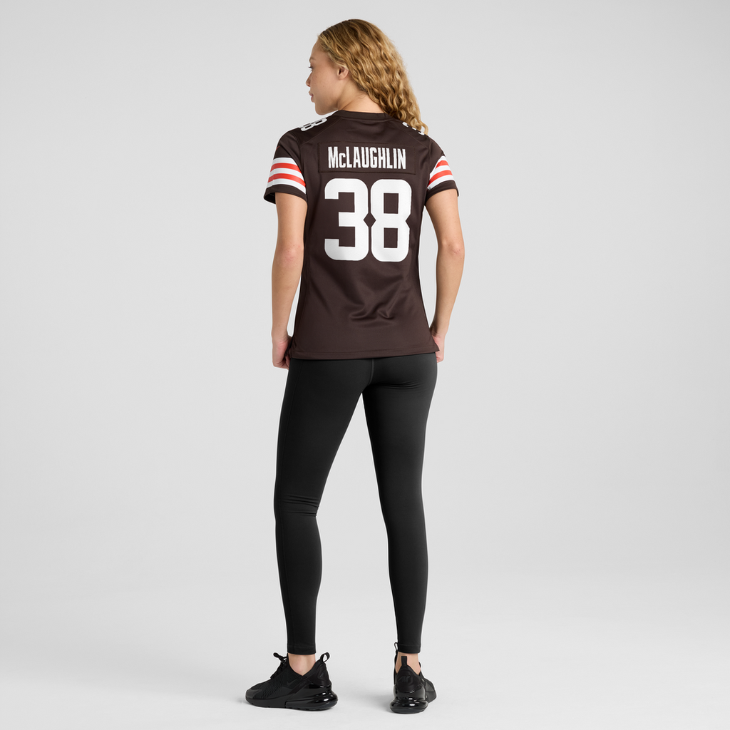 Jaleel McLaughlin Cleveland Browns Women's Team Game Jersey - Brown