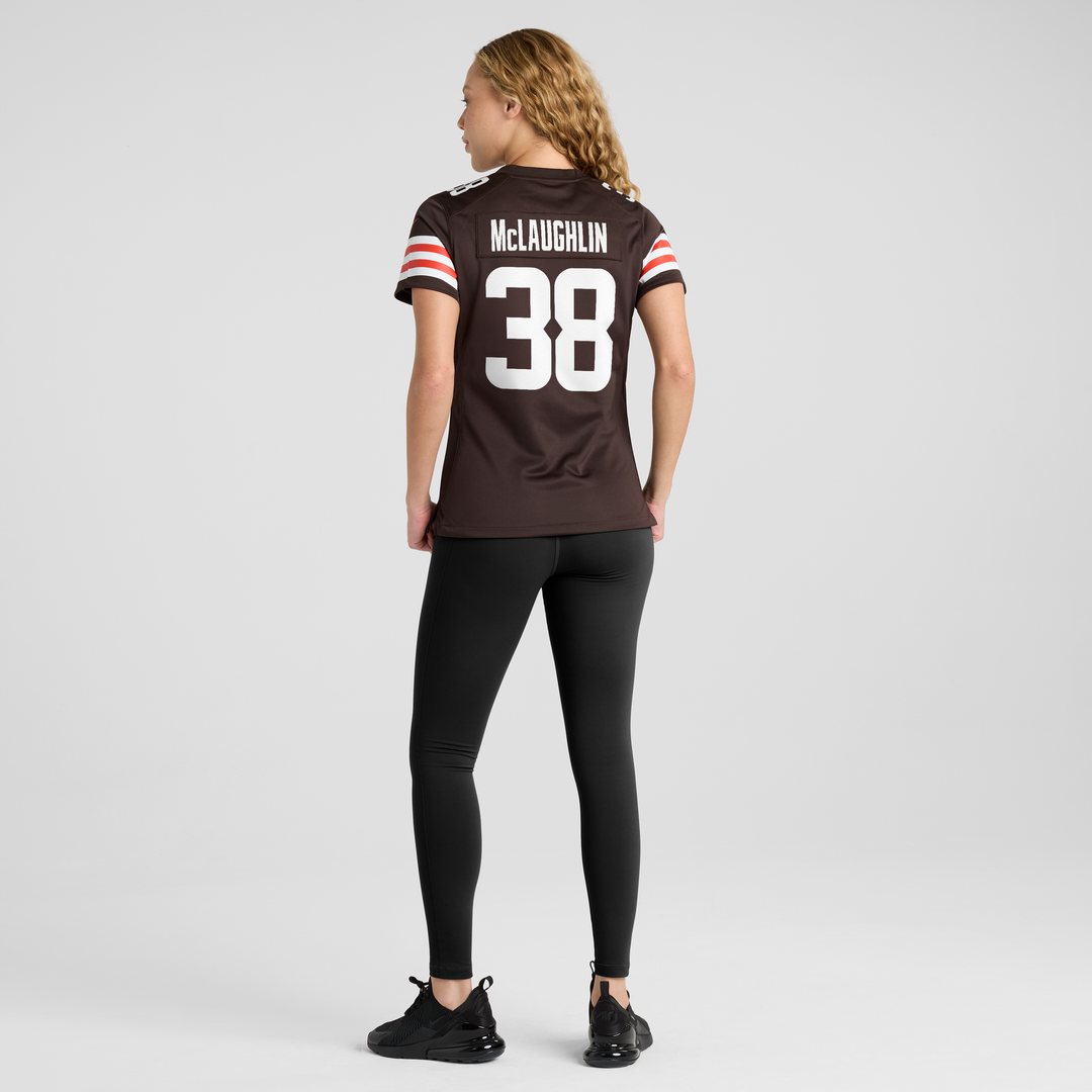 Jaleel McLaughlin Cleveland Browns Women's Team Game Jersey - Brown