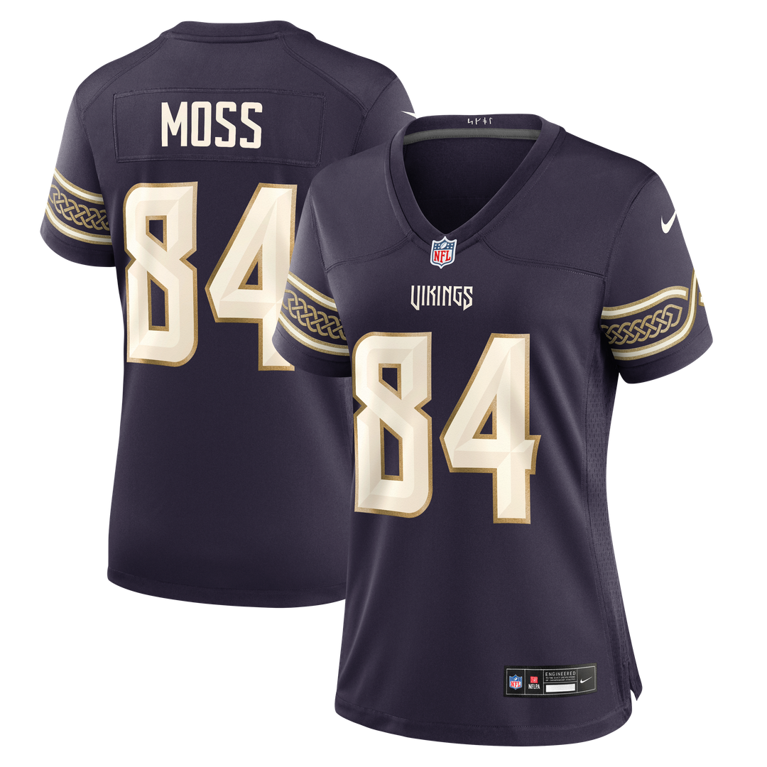 Randy Moss Minnesota Vikings Women's 2026 Rivalries Collection Game Jersey - Purple