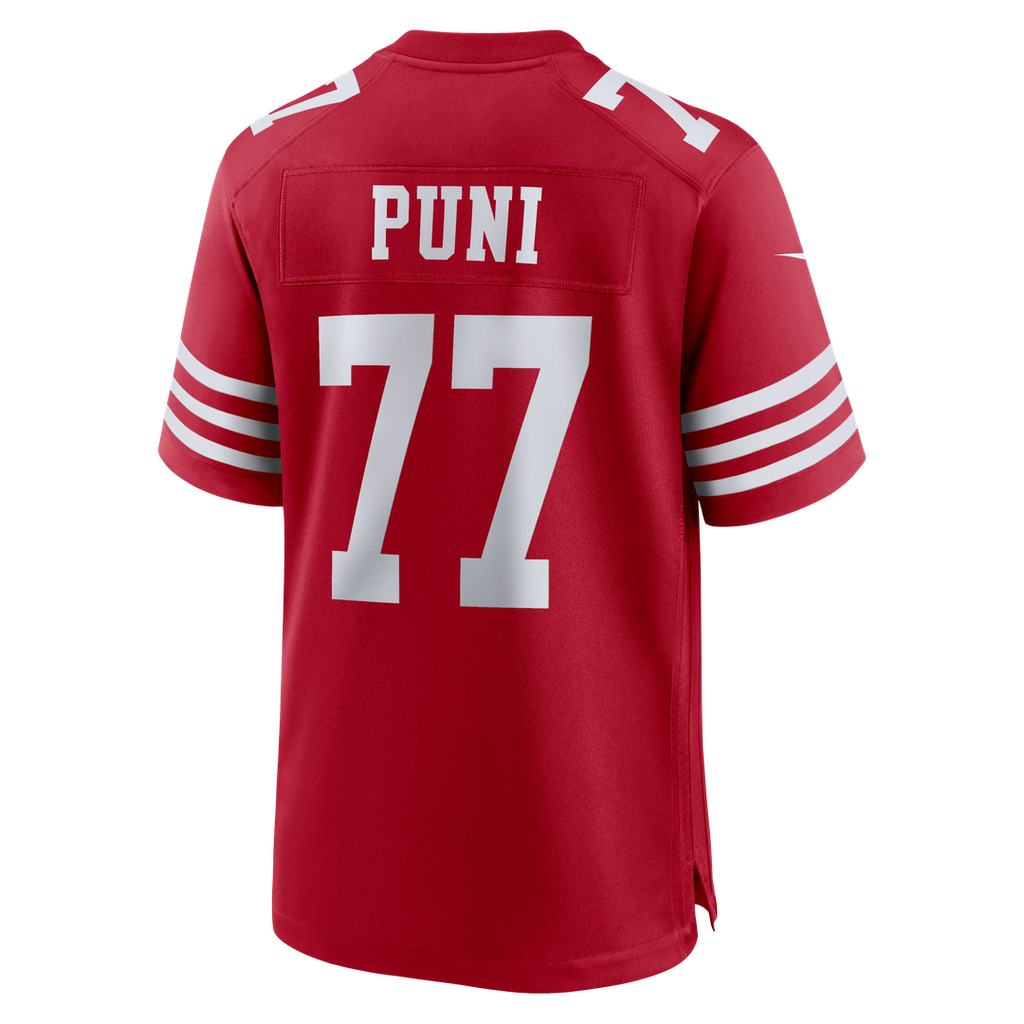 Dominick Puni San Francisco 49ers Team Game Jersey - Scarlet
