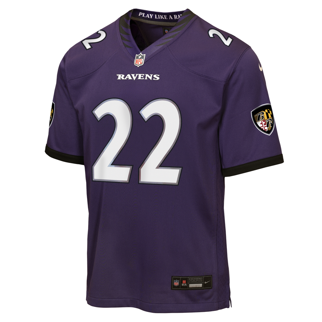 Derrick Henry Baltimore Ravens Youth Game Jersey - Purple