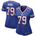 Ruben Brown Buffalo Bills Women's Game Retired Player Jersey - Royal