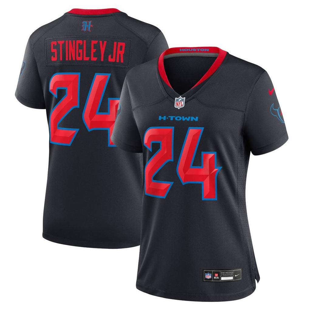 Derek Stingley Jr. Houston Texans Women's Alternate Game Jersey - Navy
