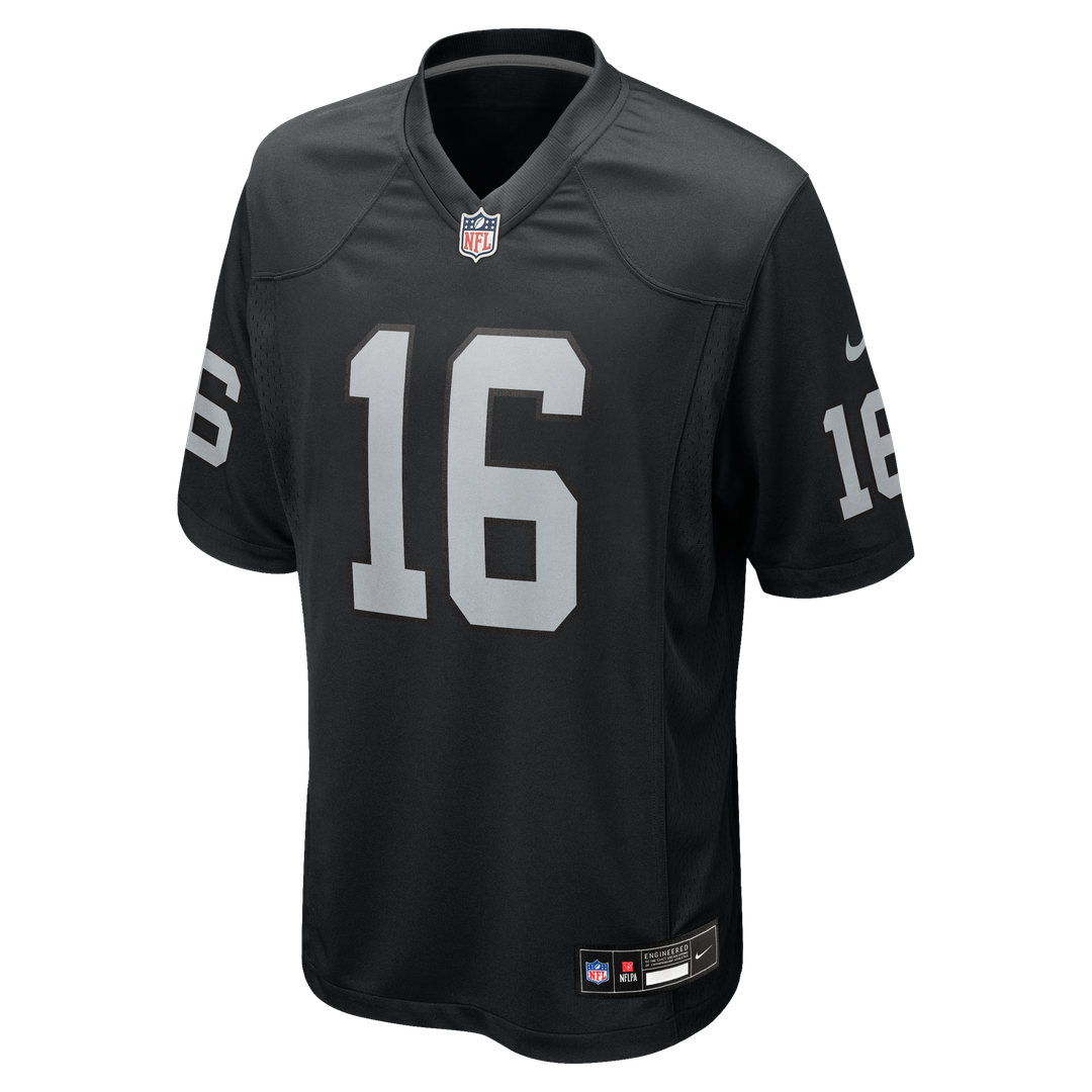 Jim Plunkett Las Vegas Raiders Game Retired Player Jersey - Black