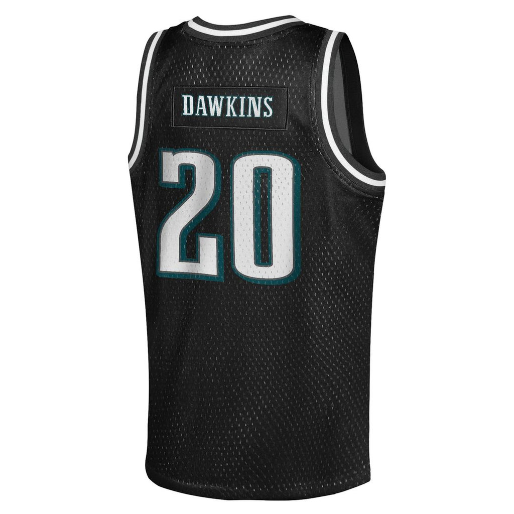 Brian Dawkins Philadelphia Eagles Youth Retired Player NFL Basketball Fashion Jersey - Black