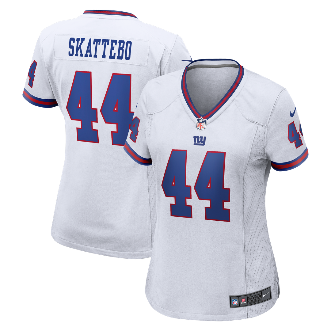 Cam Skattebo New York Giants Women's Alternate Vintage White Game Jersey - White