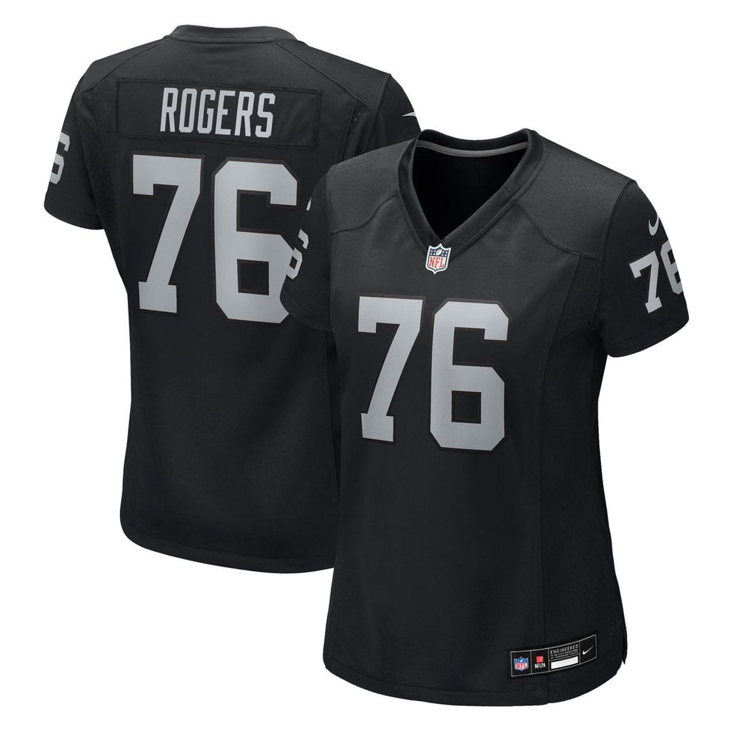 Caleb Rogers Las Vegas Raiders Women's Team Game Jersey - Black