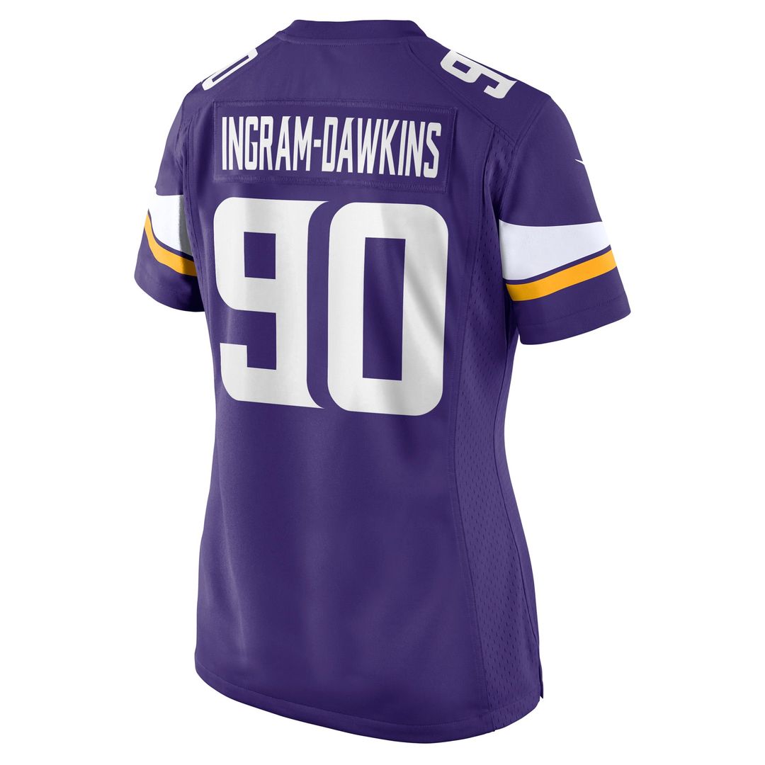 Tyrion Ingram - Dawkins Minnesota Vikings Women's Team Game Jersey - Purple