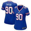 DeWayne Carter Buffalo Bills Women's Game Jersey - Royal