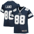 CeeDee Lamb Dallas Cowboys Youth Player Game Jersey - Navy