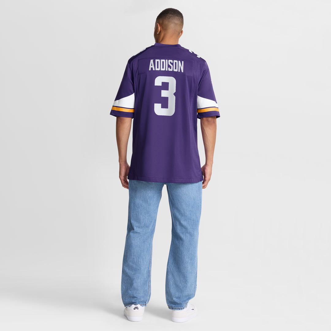 Jordan Addison Minnesota Vikings Game Jersey - Purple