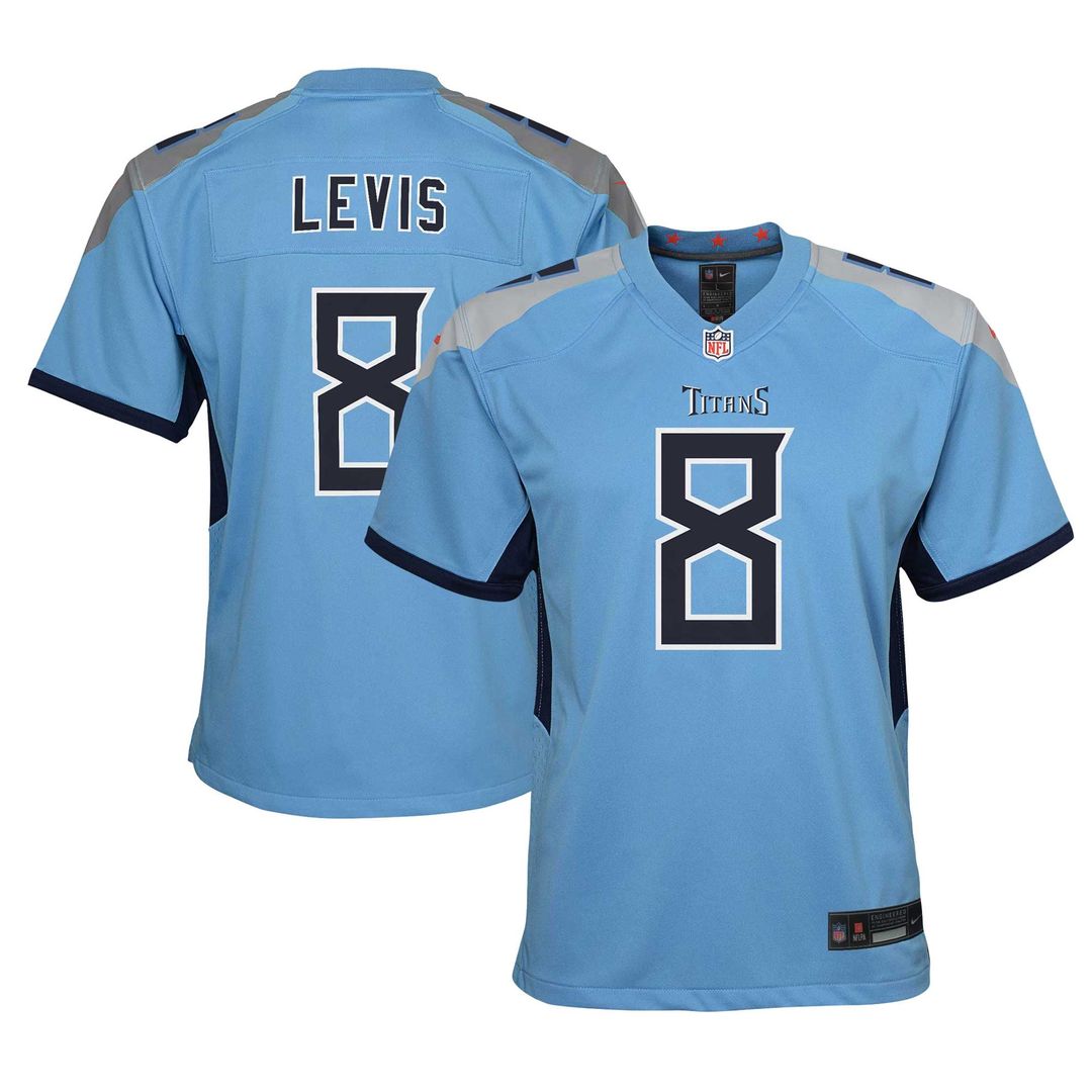 Will Levis Tennessee Titans Youth Game Jersey - Navy