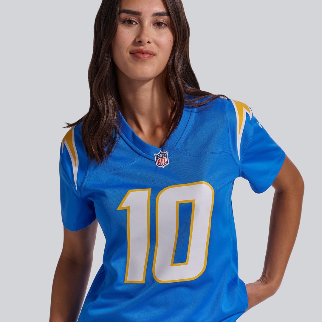 Justin Herbert Los Angeles Chargers Women's Player Game Jersey - Powder Blue