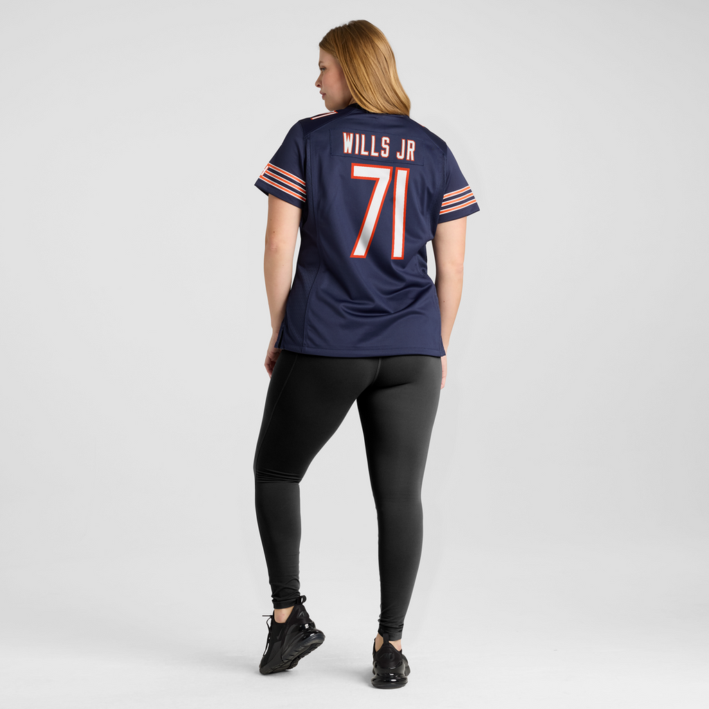 Jedrick Wills Jr. Chicago Bears Women's Team Game Jersey - Navy