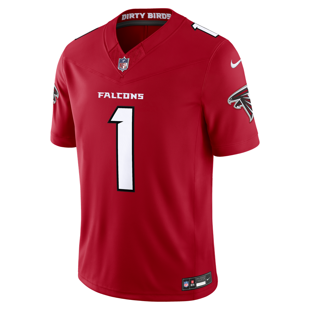 Dirty Birds Atlanta Falcons Team Vapor F.U.S.E. Stitched Limited Jersey - Red
