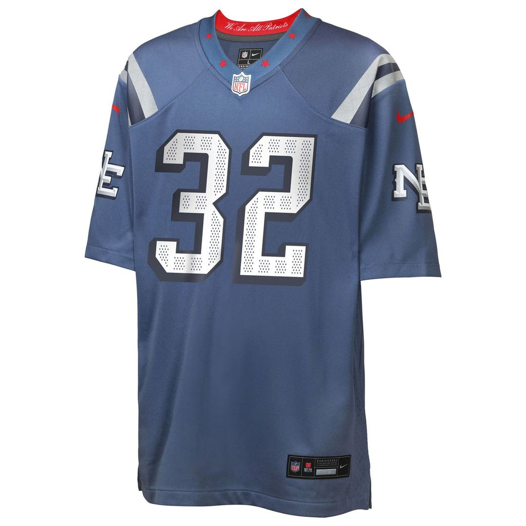 TreVeyon Henderson New England Patriots Youth Rivalries Collection Game Jersey - Blue