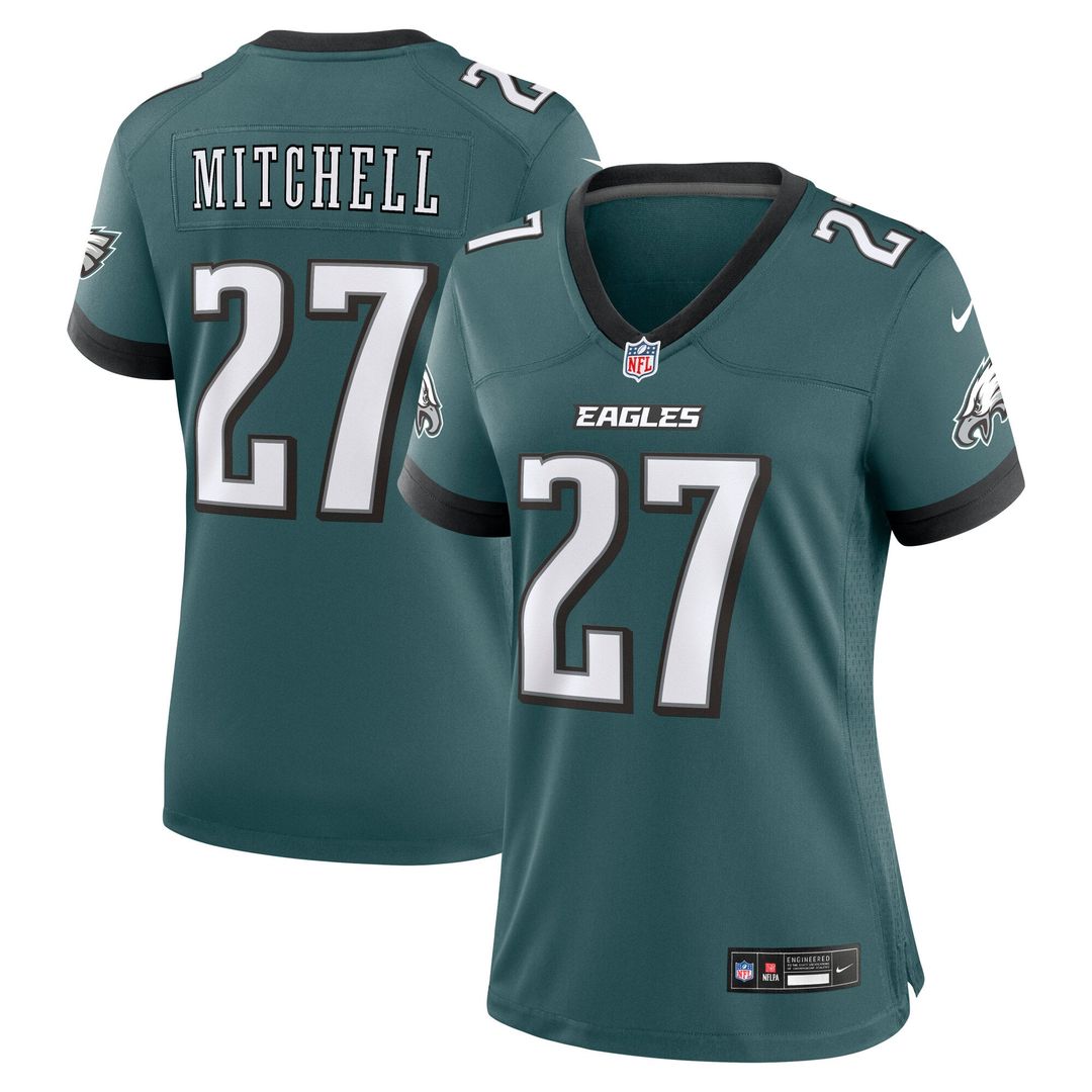 Quinyon Mitchell Philadelphia Eagles Women's Team Game Jersey - Midnight Green